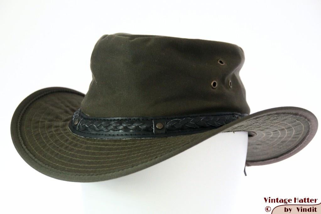 Australische outdoor wax hoed groen katoen 56 57 59 60 61 62, Hoed, Hawkins, Nieuw, Ophalen of Verzenden