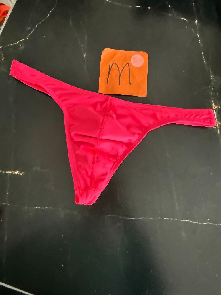 lycra zwemstring, maat M, neon roze, string, herenstring, Ophalen of Verzenden, Maat 48/50 (M), Roze, Zwemslip