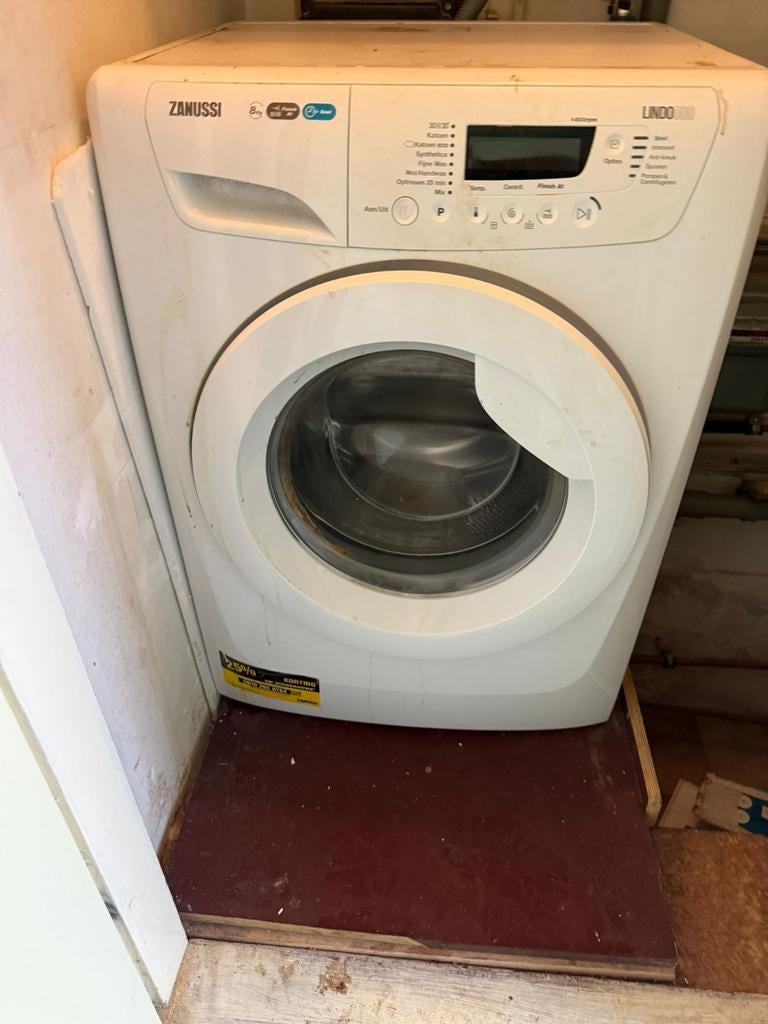 Zanussi Lindo 300 Wasmachine - Voorlader, 8kg, Ophalen, Gebruikt, Voorlader, 85 tot 90 cm