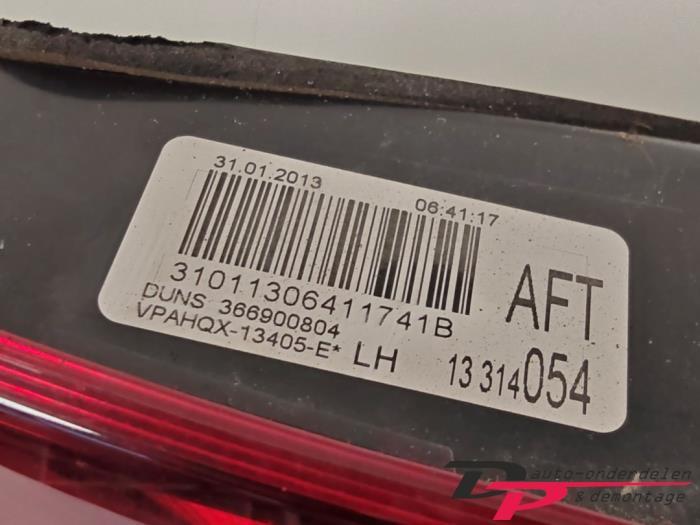 Achterlicht links van een Opel Astra, Gebruikt, -, -, Opel