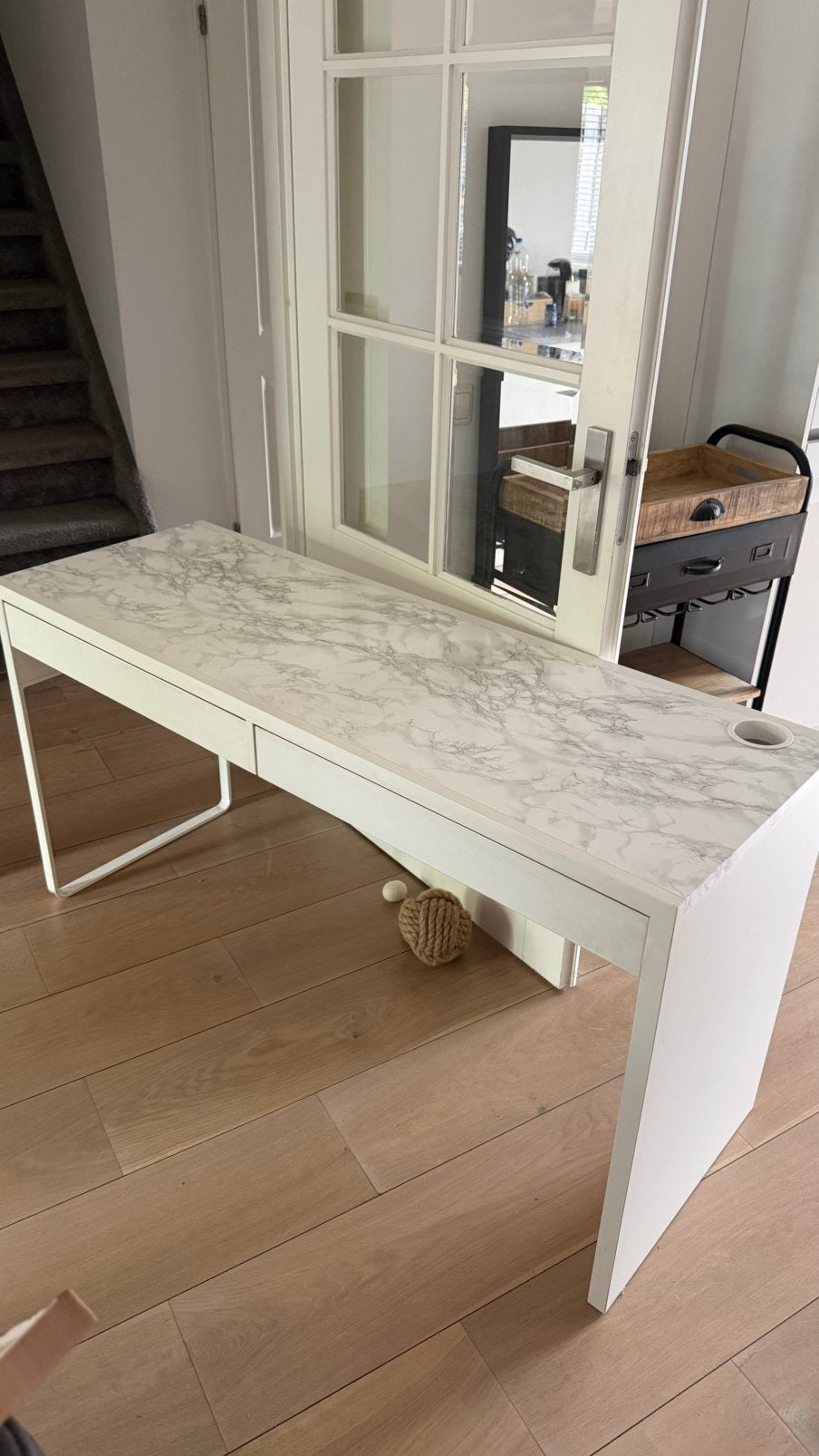 Ikea bureau wit, Ophalen, Gebruikt, 50 tot 100 cm, Minder dan 100 cm