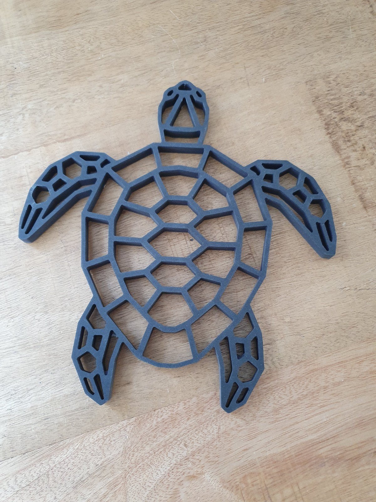 Schildpad wanddecoratie zwart, Ophalen of Verzenden, Zwart