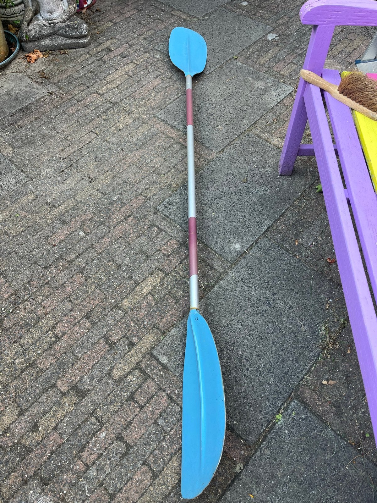 Kajakpeddel / Kano peddel - Dubbelbladig, Ophalen, Gebruikt, Dubbelbladige peddel