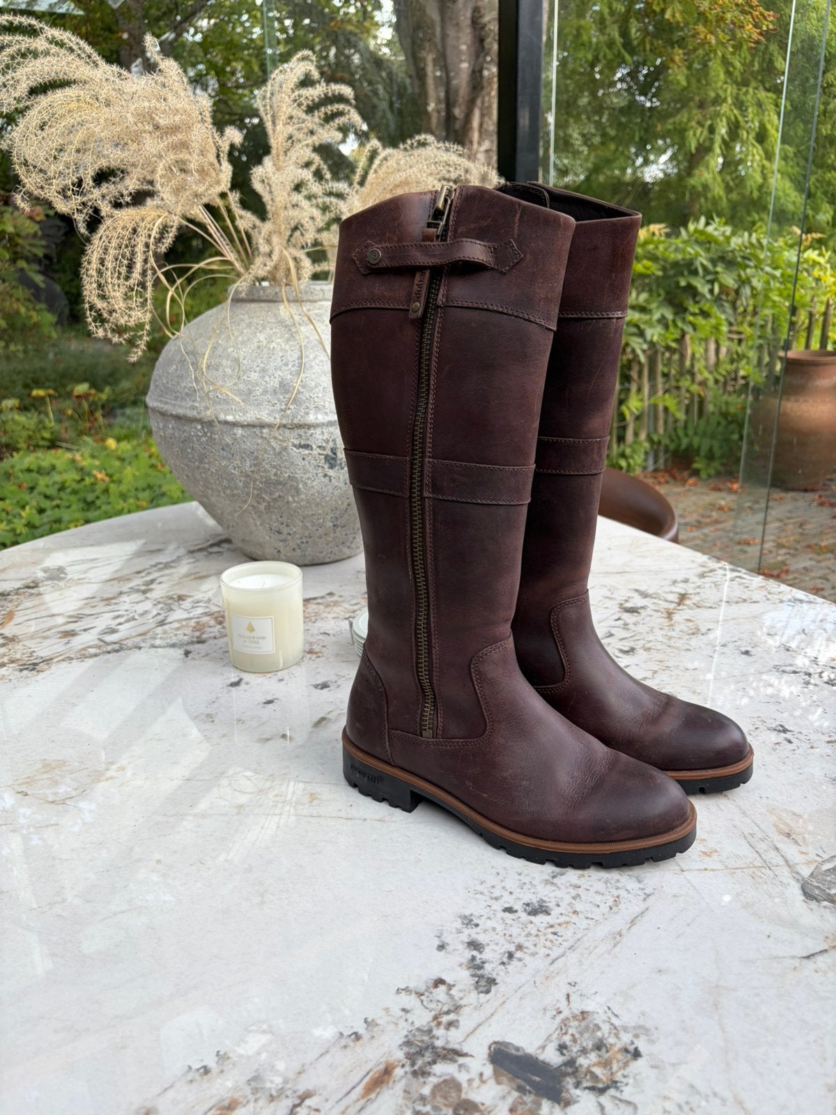 Dubarry roundstone old rum maat 38, Ophalen, Zo goed als nieuw, Zwart, Hoge laarzen