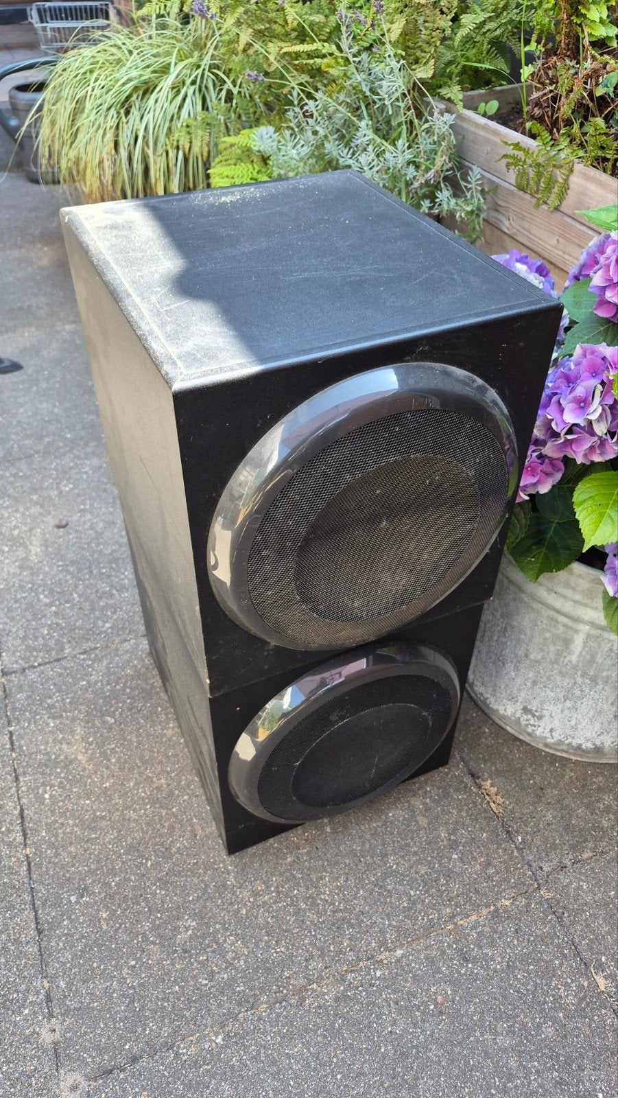 Logitech Z906 subwoofer en control unit 2x DEFECT, Ophalen, Subwoofer, Overige merken