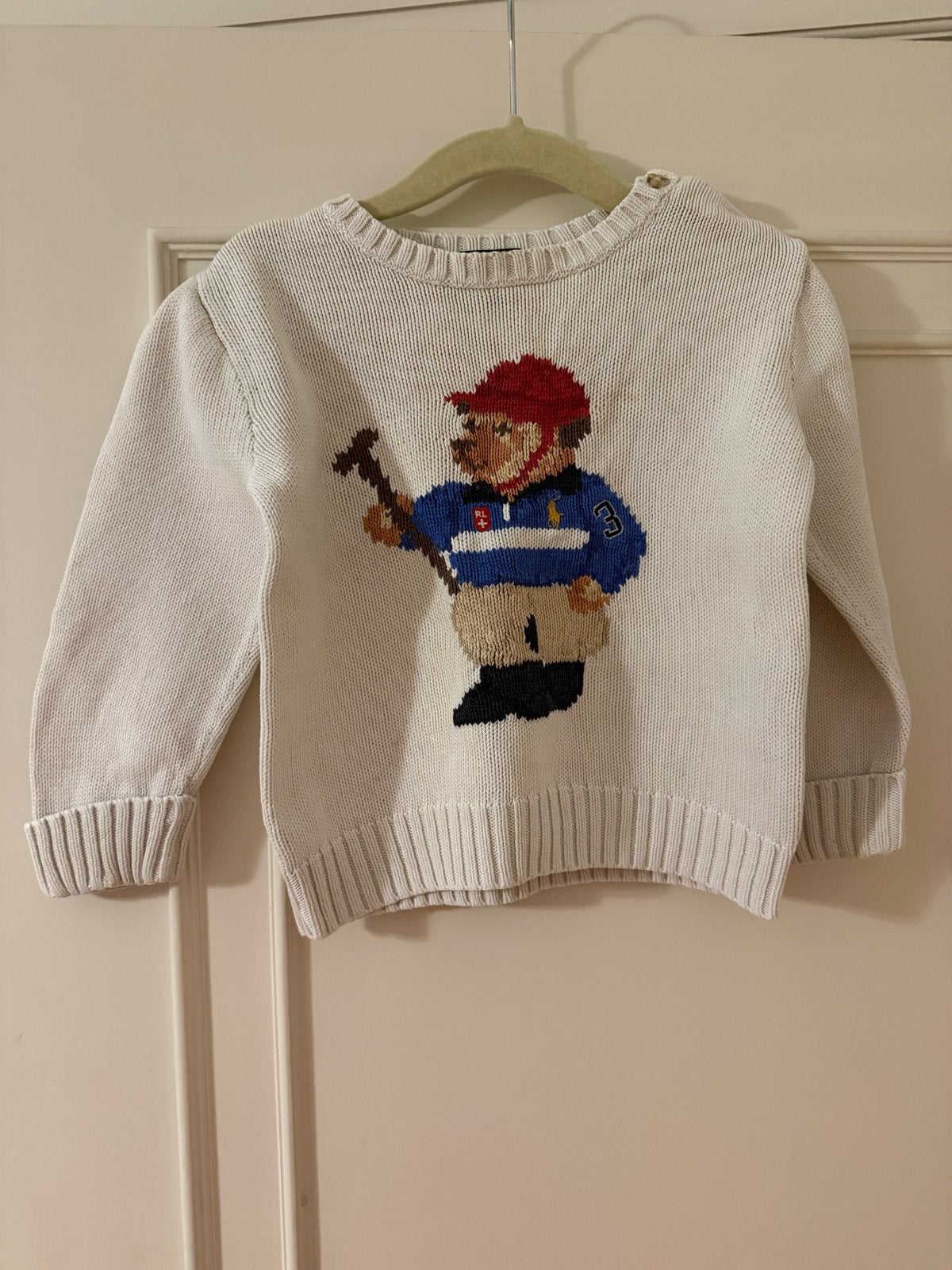 Polo Ralph Lauren trui met beer, maat 24M, Ophalen of Verzenden, Gebruikt, Jongetje of Meisje