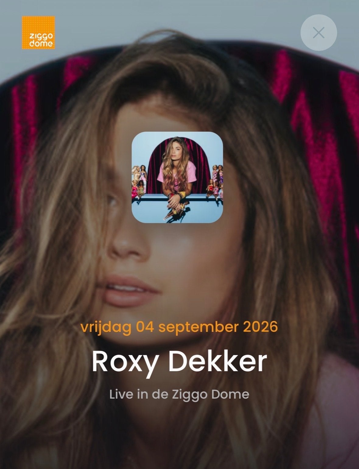 1x Roxy Dekker staanplaatsen, Tickets en Kaartjes, Eén persoon, September