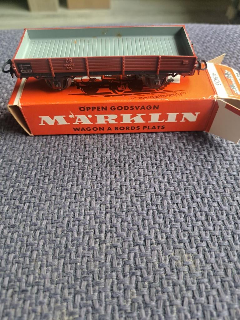 Marklin wagon modelnr 4503, Hobby en Vrije tijd, Modeltreinen | H0, Wisselstroom, Gebruikt, Wagon, Ophalen of Verzenden
