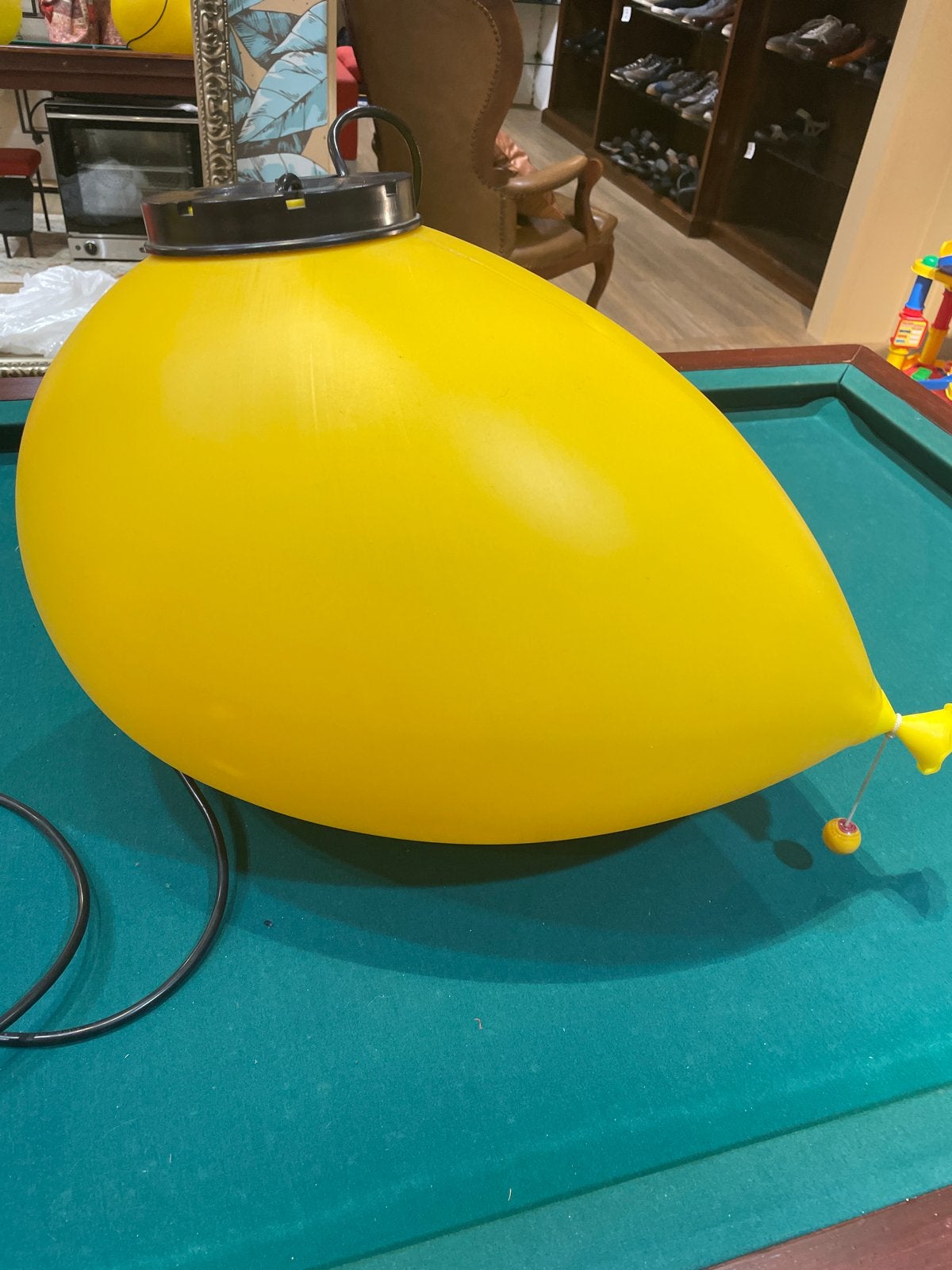 2x Vintage Balloon Lamp by Yves Christin for Bilumen - Geel, Overige merken, Kunststof, Geel, Zo goed als nieuw