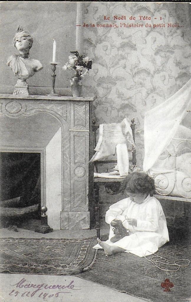 Z406 Gelopen ansichtkaart Kerst van Toto, Ophalen of Verzenden, 1920 tot 1940, Gelopen, Feest(dag)