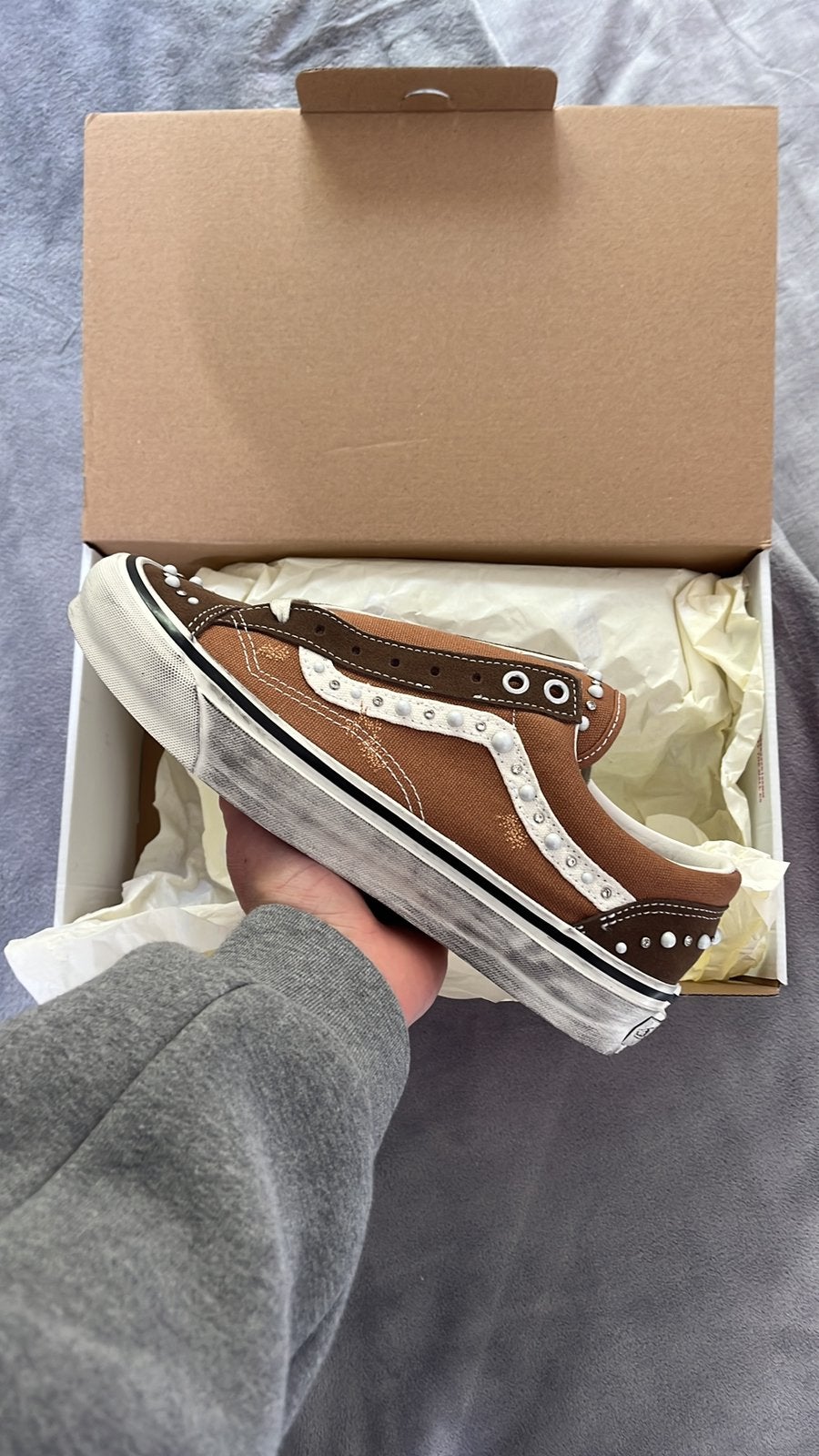 Vans Pearlized ‘Cacoa Brown’ maat 41, Bruin, Nieuw, Ophalen of Verzenden, Sneakers of Gympen
