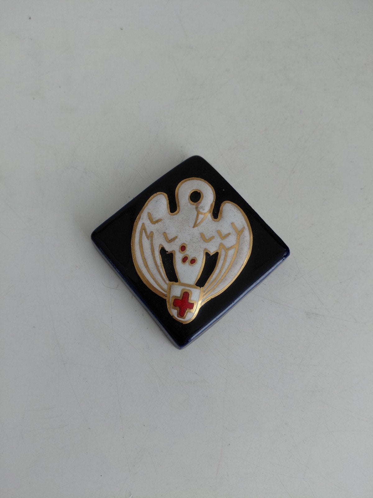 vintage rode kruis, Ophalen of Verzenden
