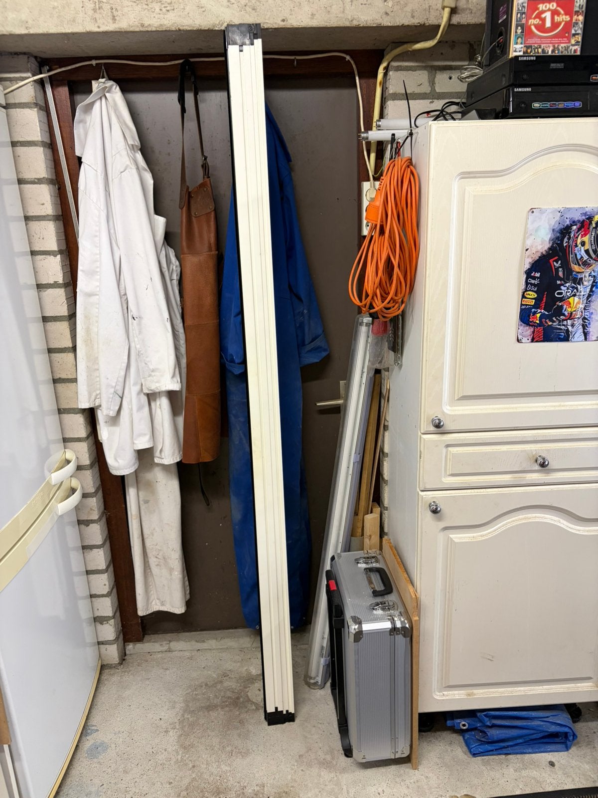 Hordeur, Ophalen, Kunststof, Gebruikt, 80 tot 100 cm