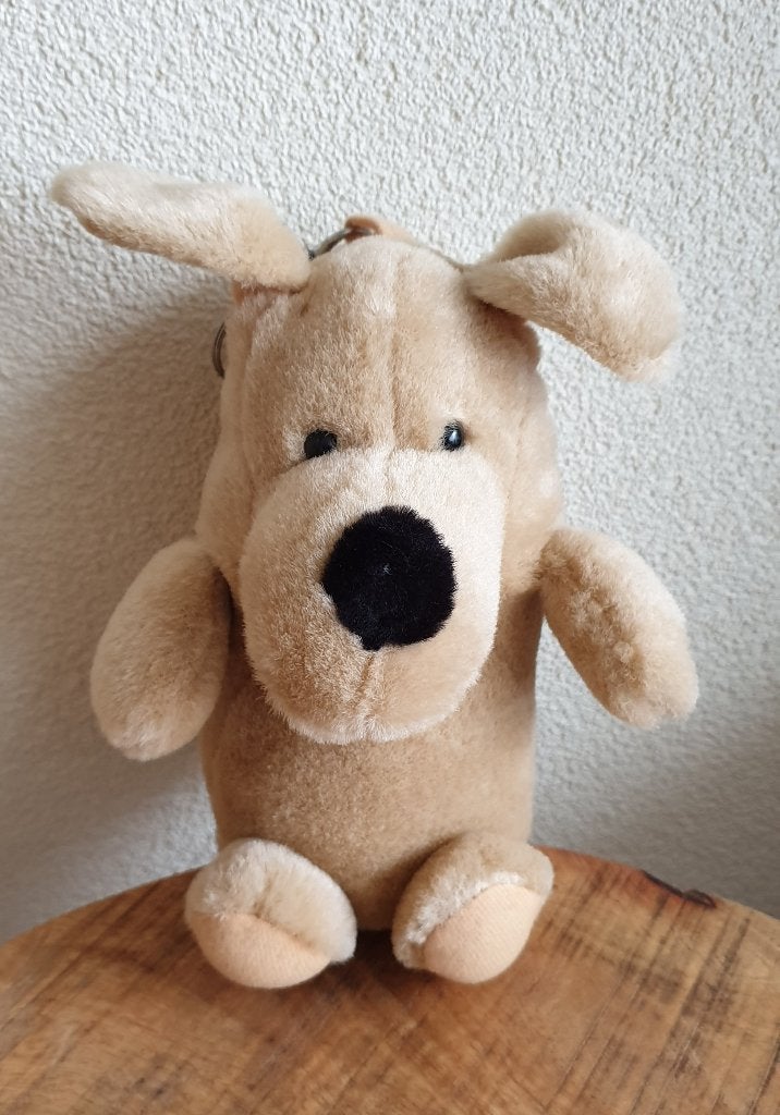 Knuffel tasje voor beker/hapje, mooie kwaliteit beige hondje, Kinderen en Baby's, Speelgoed | Knuffels en Pluche, Overige merken