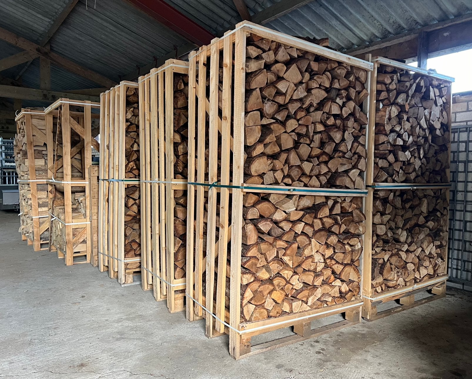 Afhaalactie ovengedroogd haardhout eiken pallet 2 kuub, Minder dan 3 m³, Ophalen