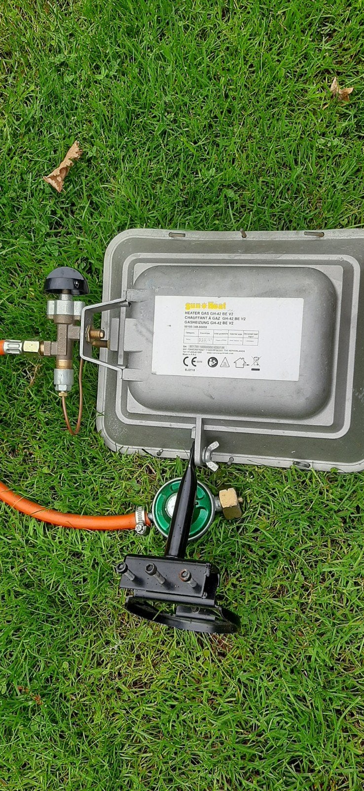 gas kacheltje/heater, Caravans en Kamperen, Kampeeraccessoires, Ophalen