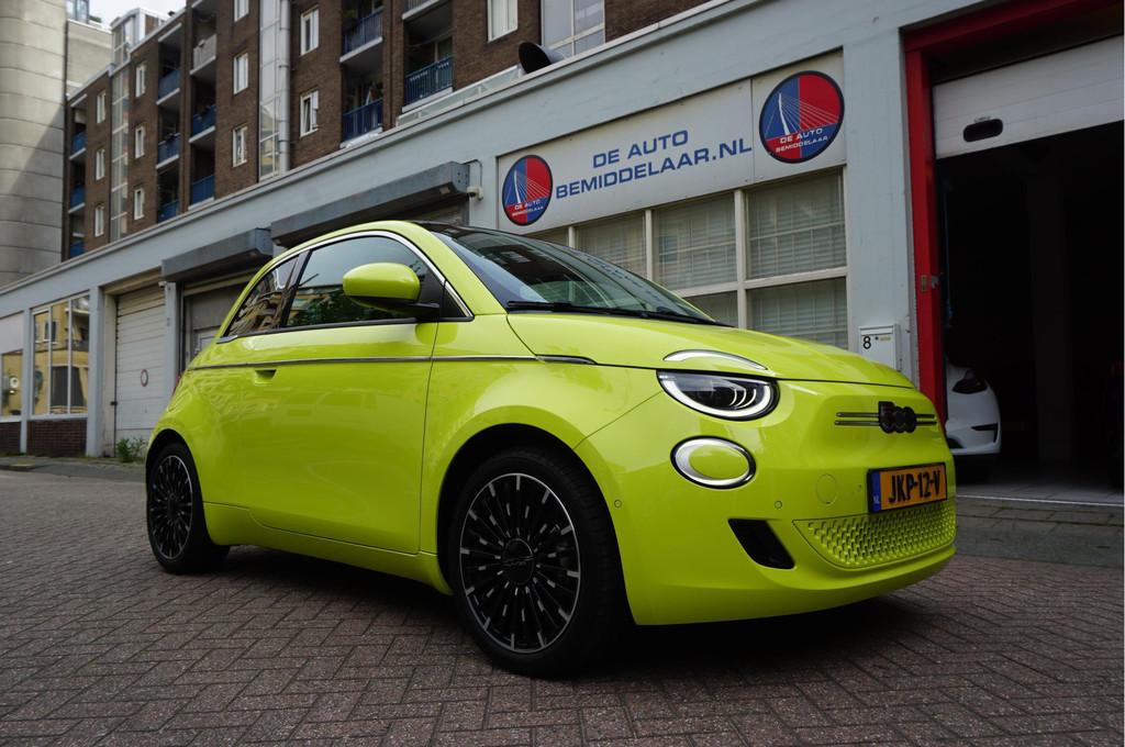 Fiat 500 e La Prima | Ultra Luxe | Leer | Panorama | Adaptiv, Auto's, Fiat, Bedrijf, Te koop, 500E, ABS, Achteruitrijcamera, Adaptive Cruise Control
