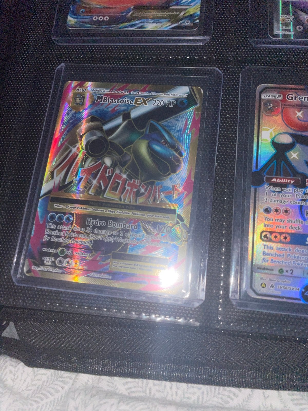 Pokémon M Blastoise EX 220 HP Foil Kaart, Ophalen of Verzenden, Zo goed als nieuw, Losse kaart, Foil