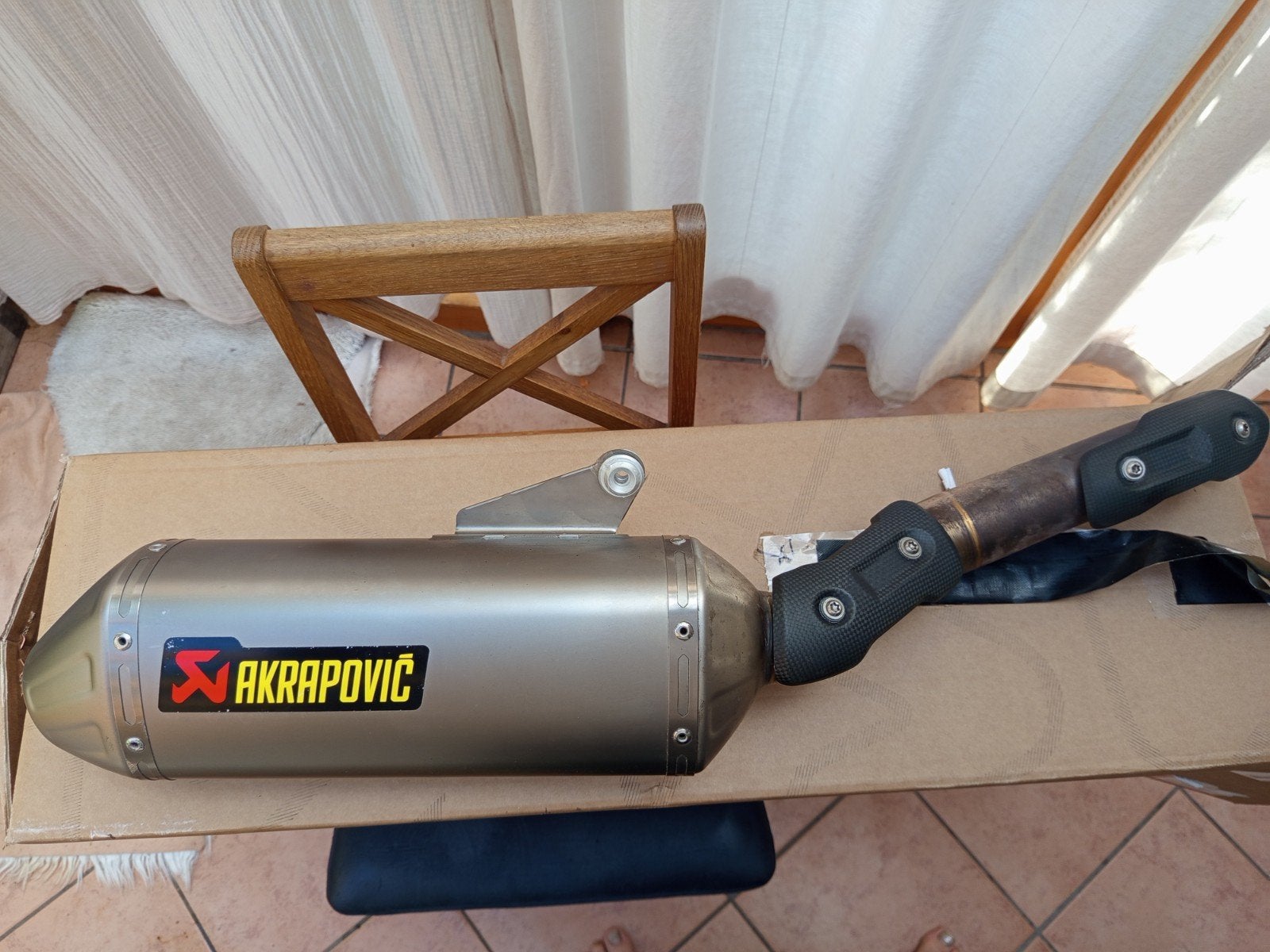 Akrapovic KTM en Husqvarna modellen, Ophalen of Verzenden, Gebruikt