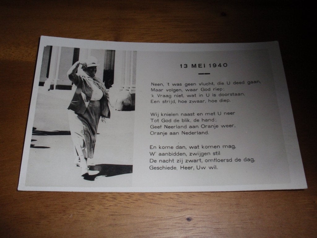 WO2 Vertrek Wilhelmina Koninklijk Huis, Verzenden, 1940 tot 1960, Ongelopen, Politiek en Historie