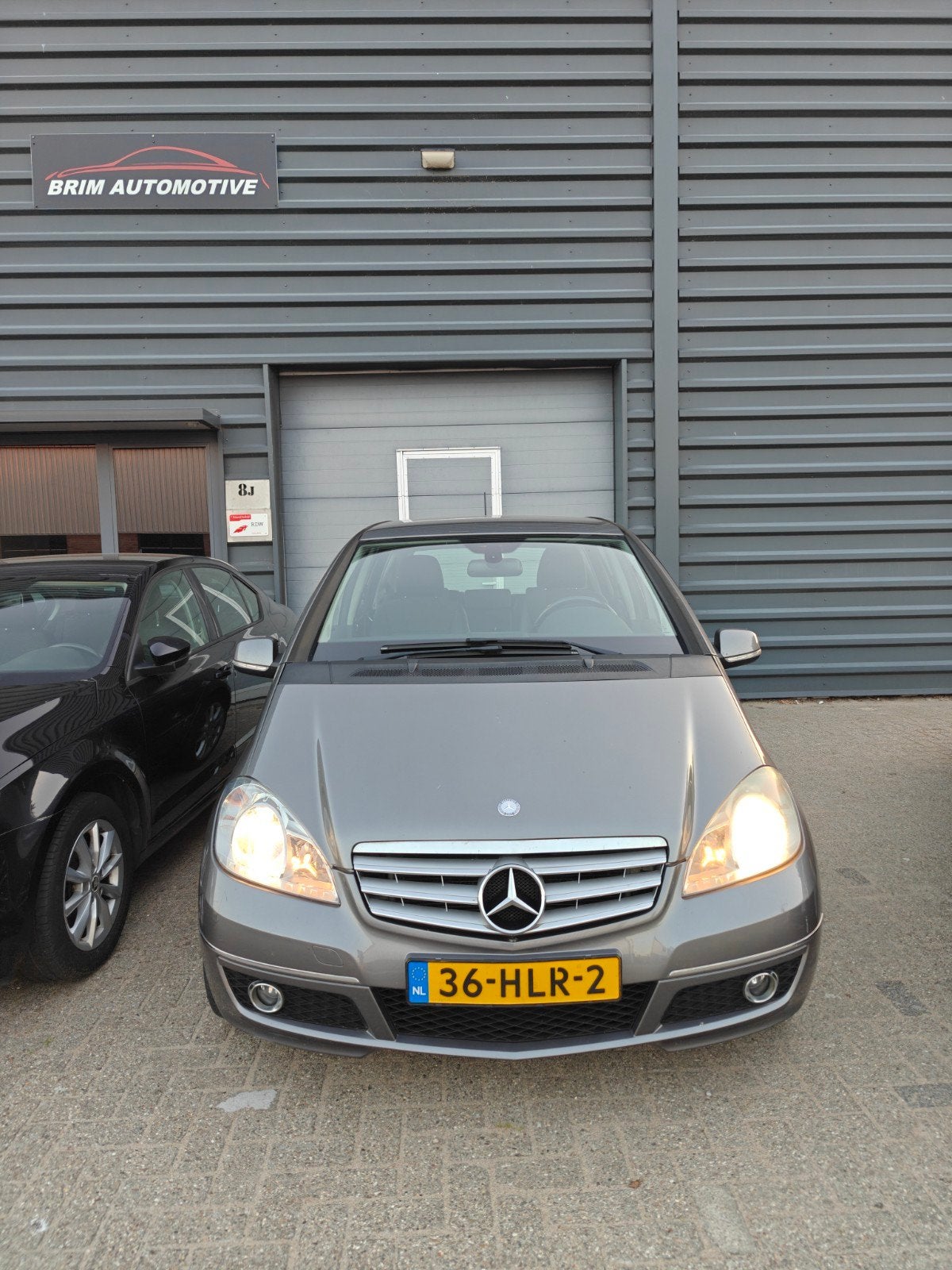 Mercedes-Benz A-Klasse 1.7 A170 5DRS CVT 2009 Grijs, Auto's, Zwart, 4 cilinders, Parkeersensor, Leder en Stof