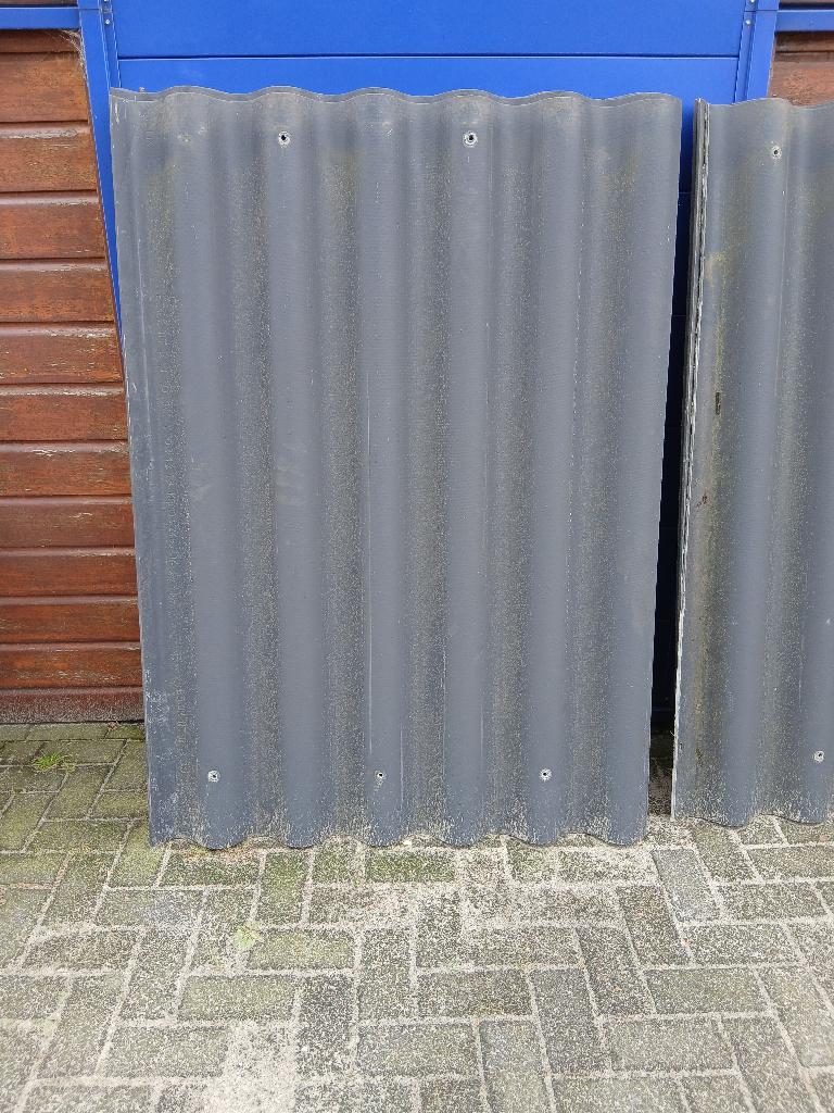 golfplaten 10 stuks 153x110 en 153x 90cm, Ophalen, Gebruikt, Steen of Klei, .