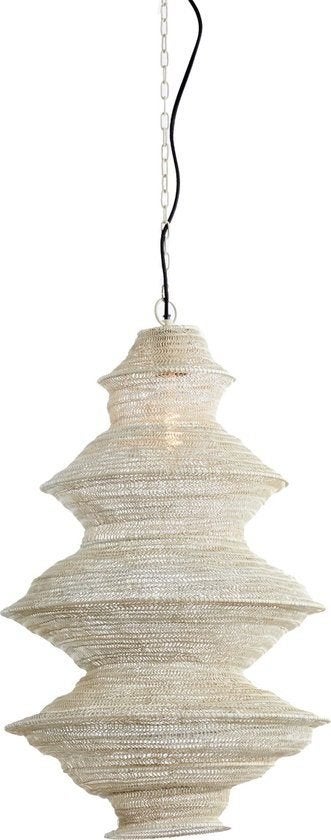 Light & Living Hanglamp Nakisha - Grijs - Ø40cm - Modern, Ophalen of Verzenden, Nieuw, Metaal
