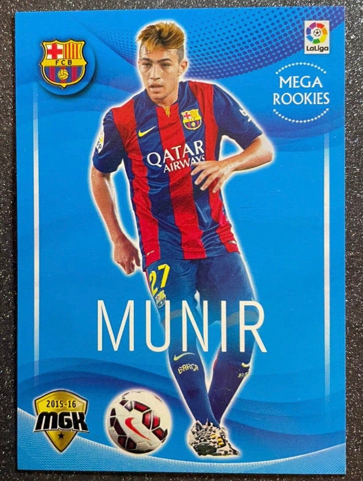 Panini La Liga MGK 2015/2016 MEGA ROOKIES MUNIR FC BARCELONA, Verzenden, Zo goed als nieuw, Plaatje
