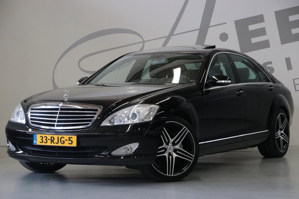 Mercedes-Benz S-klasse 350 Memory/ Bi-xenon/ Panorama dak, Automaat, Achterwielaandrijving, Gebruikt, Zwart