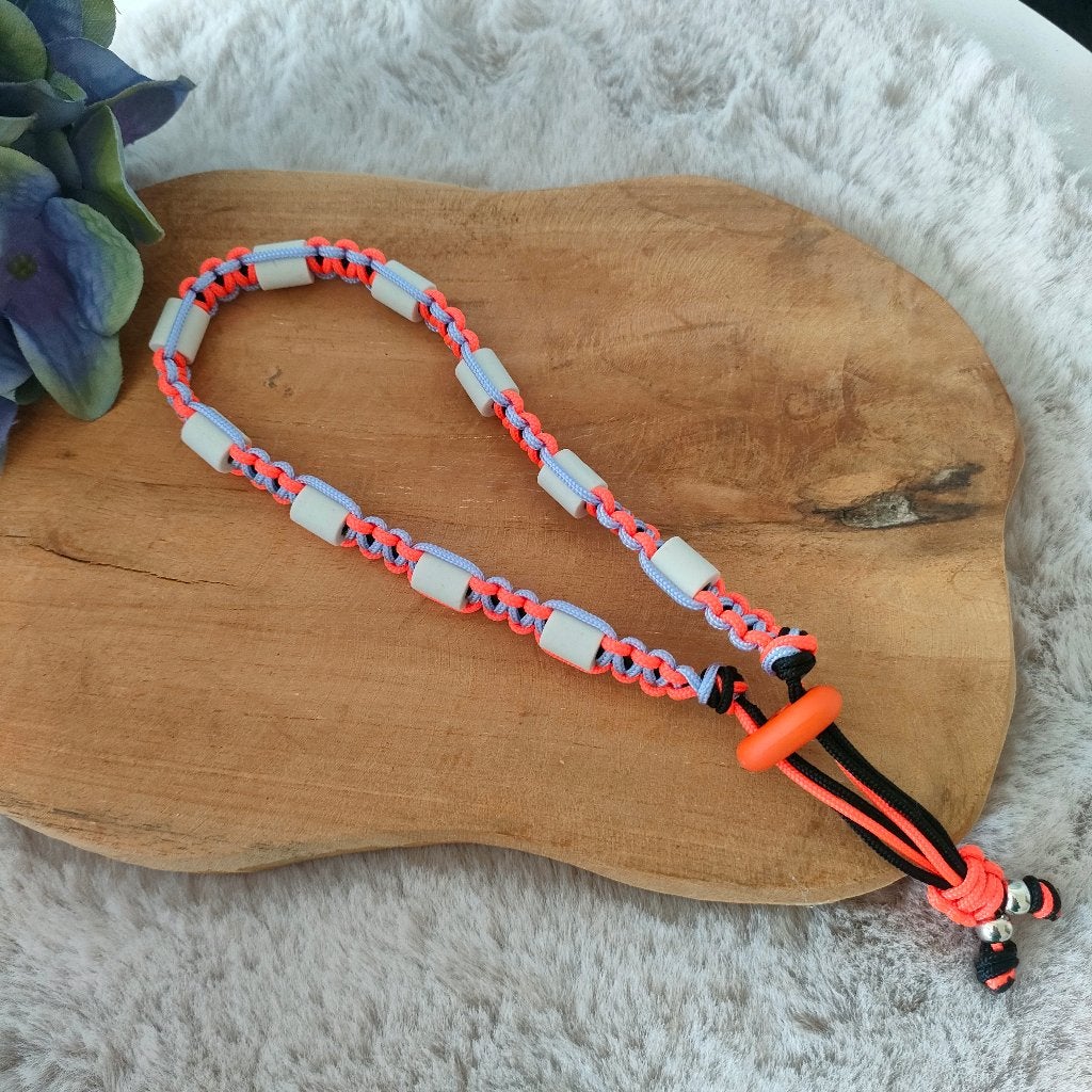 Natuurlijke anti-tekenband neon oranje 32cm, Overige merken, Nieuw, Ophalen of Verzenden, By DaisS