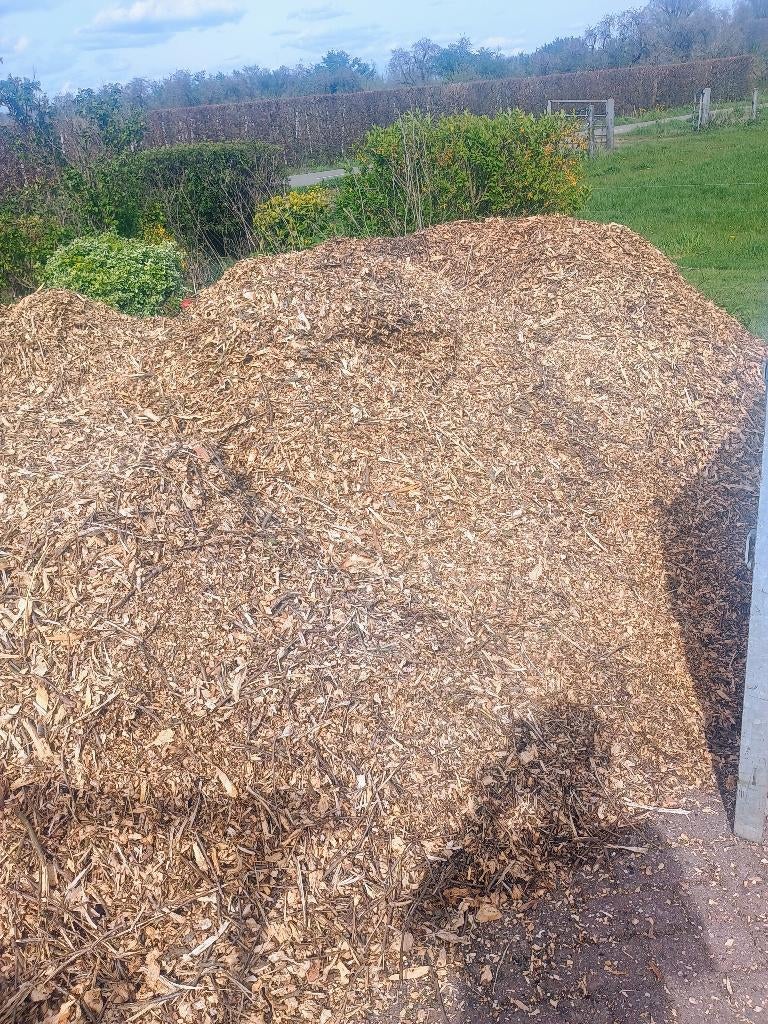 houtsnippers vers van perenboom stammen., Ophalen, Overige materialen, Bruin, Overige typen