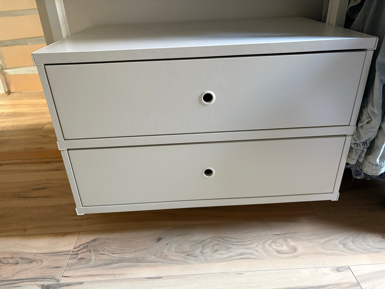 IKEA ELVARLI Ladeblok met 2 laden (zonder bovenplank), Ophalen, Overige materialen, Gebruikt, 1 of 2 laden