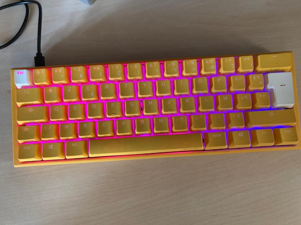 Toetsenbord Ducky one 3 mini in goede staat. zie foto's, Ophalen of Verzenden, Azerty, Ducky