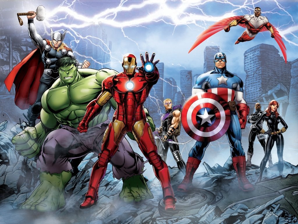 Avengers behang L - fotobehang 252x182cm | Muurdeco4kids, Verzenden, Nieuw