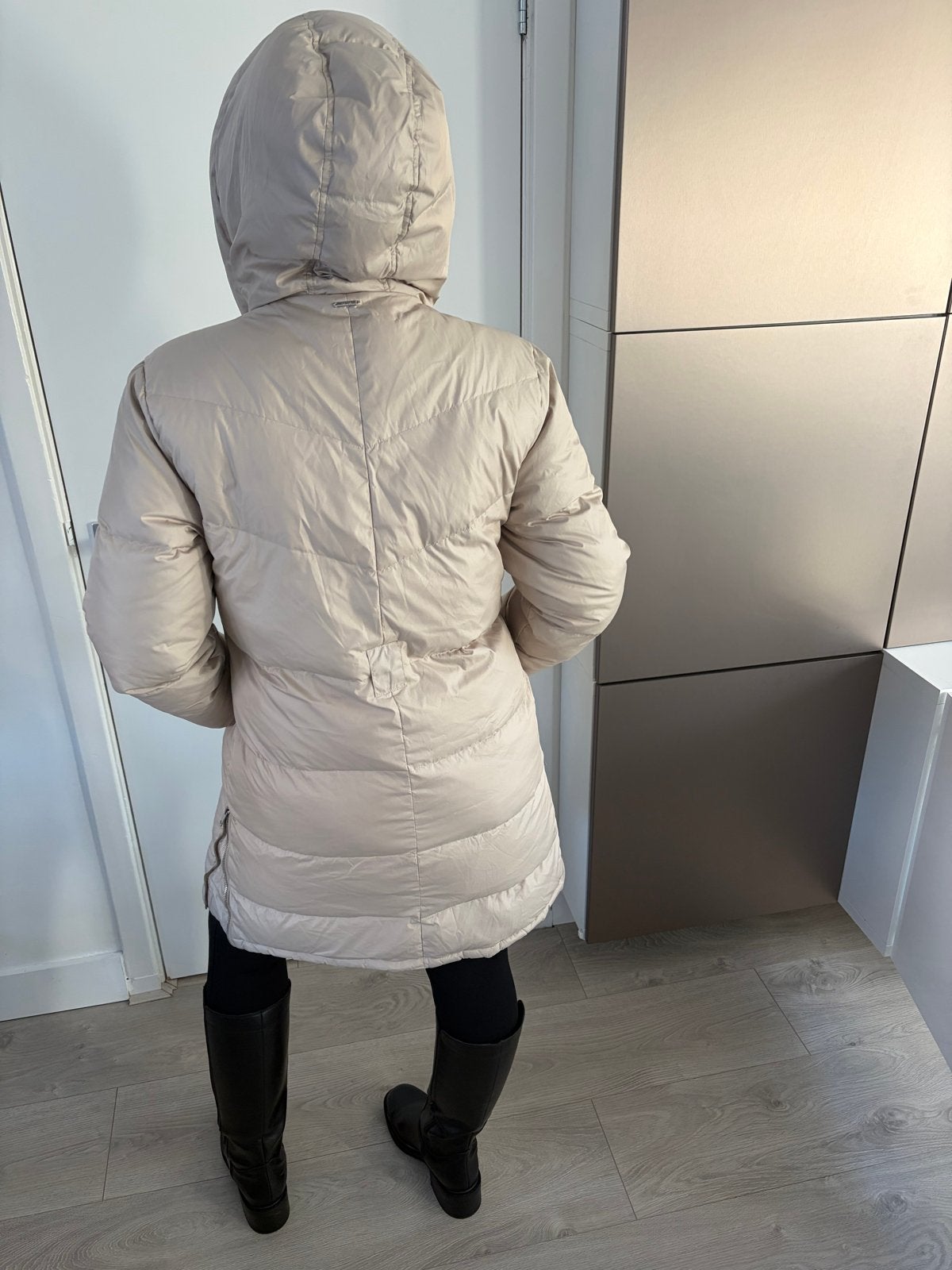 Maura by Claudia Sträter winterjas maat 40, Kleding | Dames, Ophalen of Verzenden, Zo goed als nieuw, Maat 38/40 (M), Beige