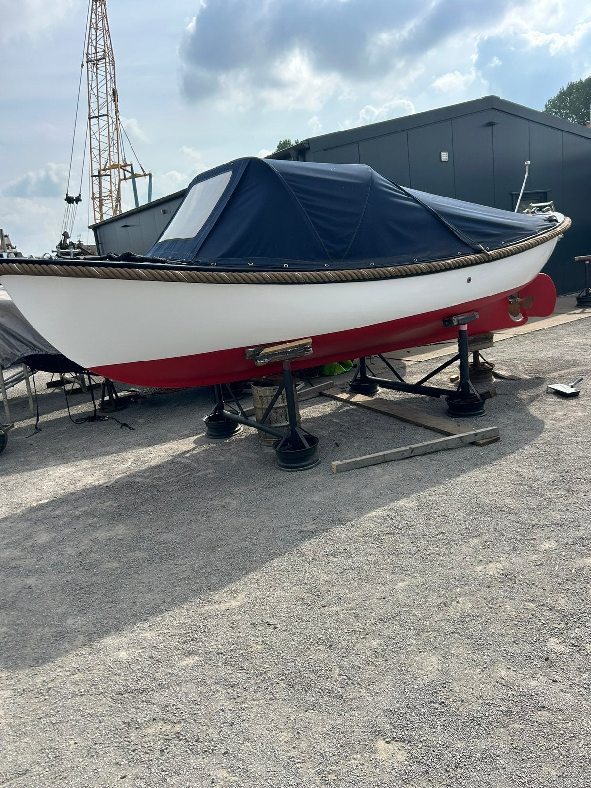 Zweedse sloep polyster 5,70m, Watersport en Boten, Gebruikt, Binnenboordmotor, Diesel, Ophalen of Verzenden