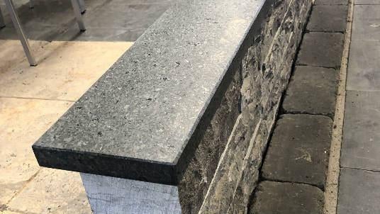 vijverranden muurafdekkers afdekplaten kleurvast basalt, Tuin en Terras, Ophalen of Verzenden, Nieuw