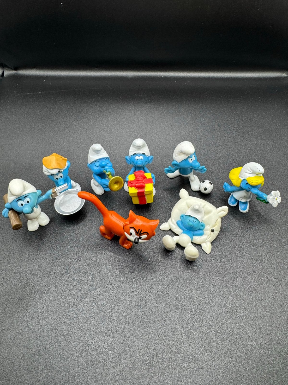 Smurfen beeldjes collectie - 8 stuks, Ophalen of Verzenden, Gebruikt, Verschillende Smurfen, Poppetje, Figuurtje of Knuffel