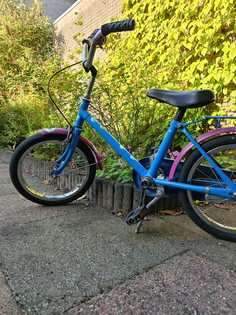 Loeki, 16 inch, stevige kinderfiets, 4 tot 6 jaar., Ophalen of Verzenden, Gebruikt, Minder dan 16 inch