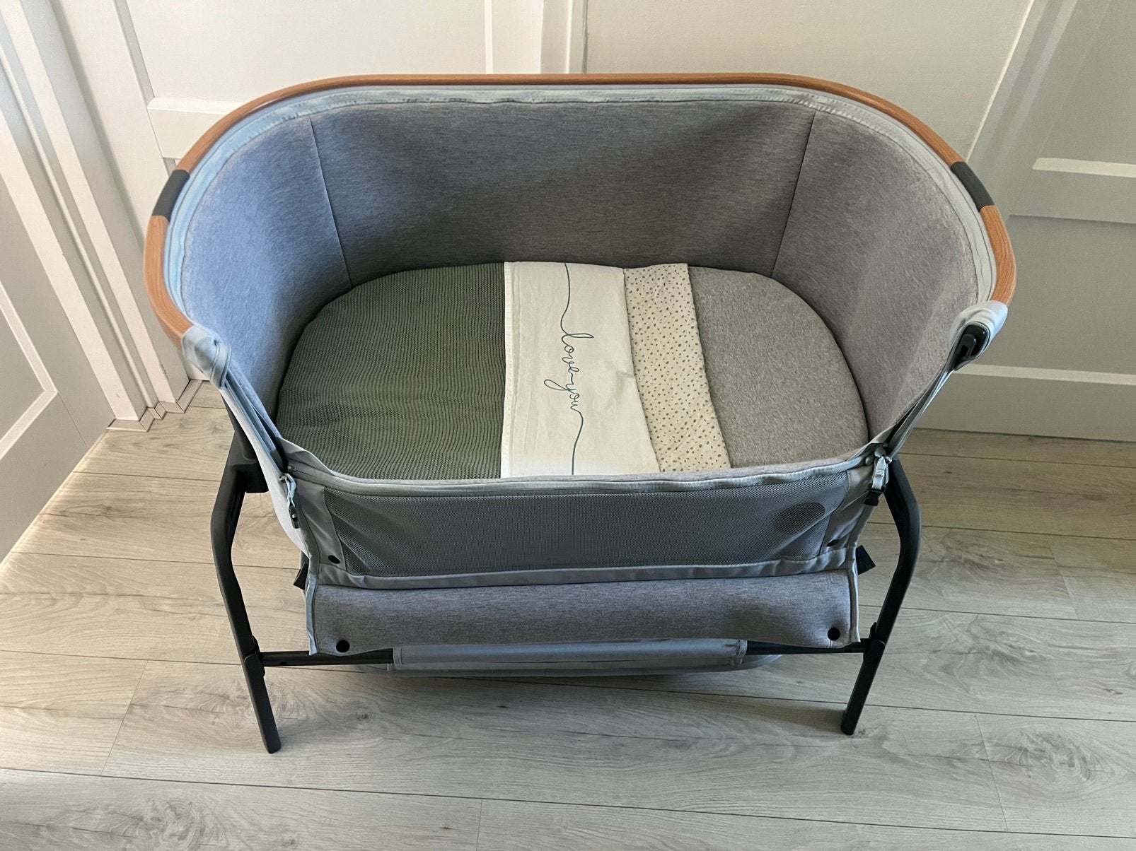 Zo goed als nieuw! Co-sleeper Maxi-Cosi &Jollein beddengoed!, Ophalen, Zo goed als nieuw, Wieg