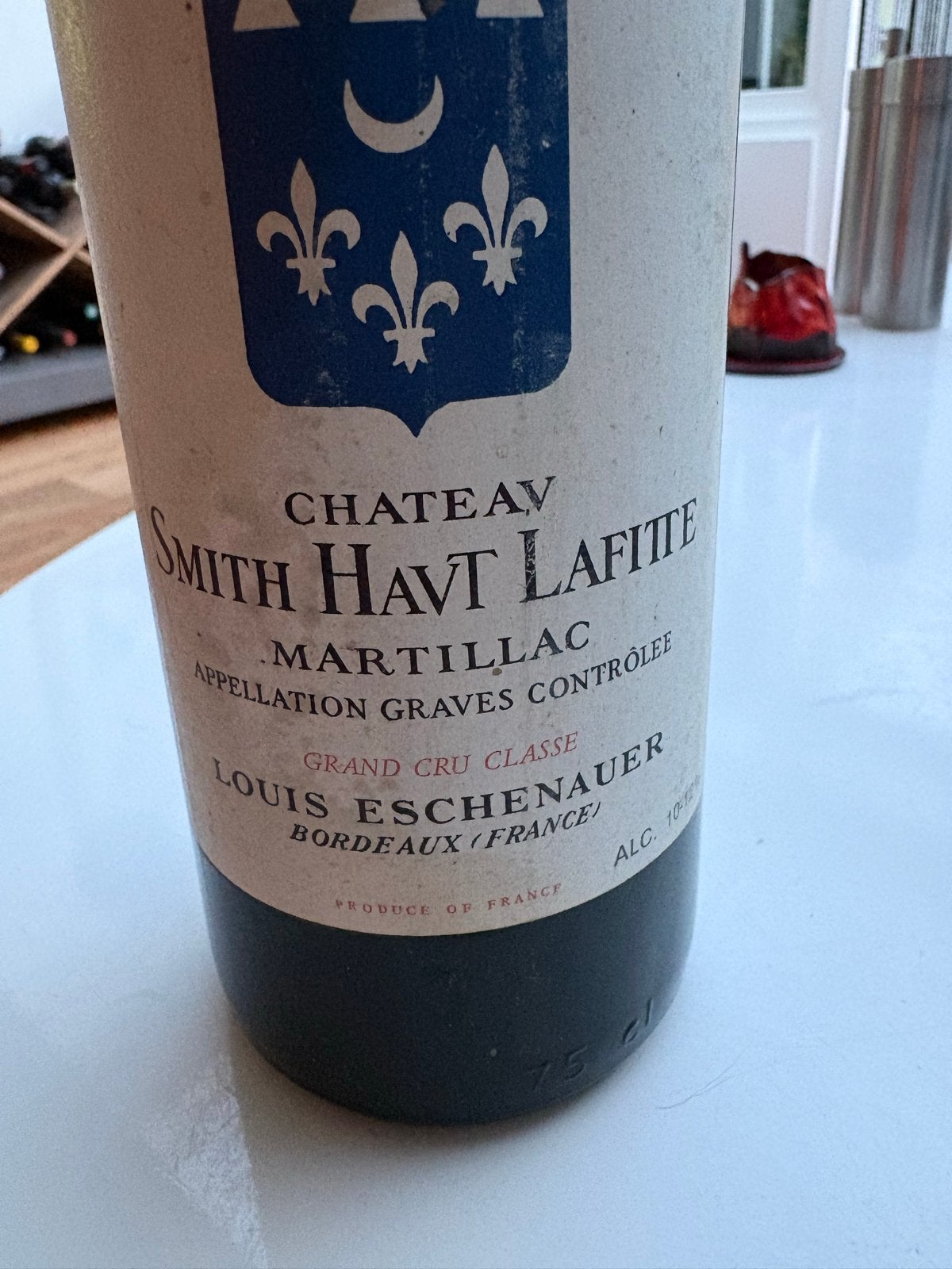 Château Smith Haut Lafitte 1966 - Grand Cru Classé, Ophalen, Gebruikt, Frankrijk, Rode wijn
