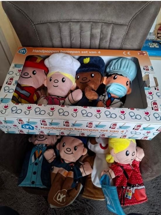 AH Handpoppen beroepen set, Ophalen of Verzenden, Zo goed als nieuw, Overige typen