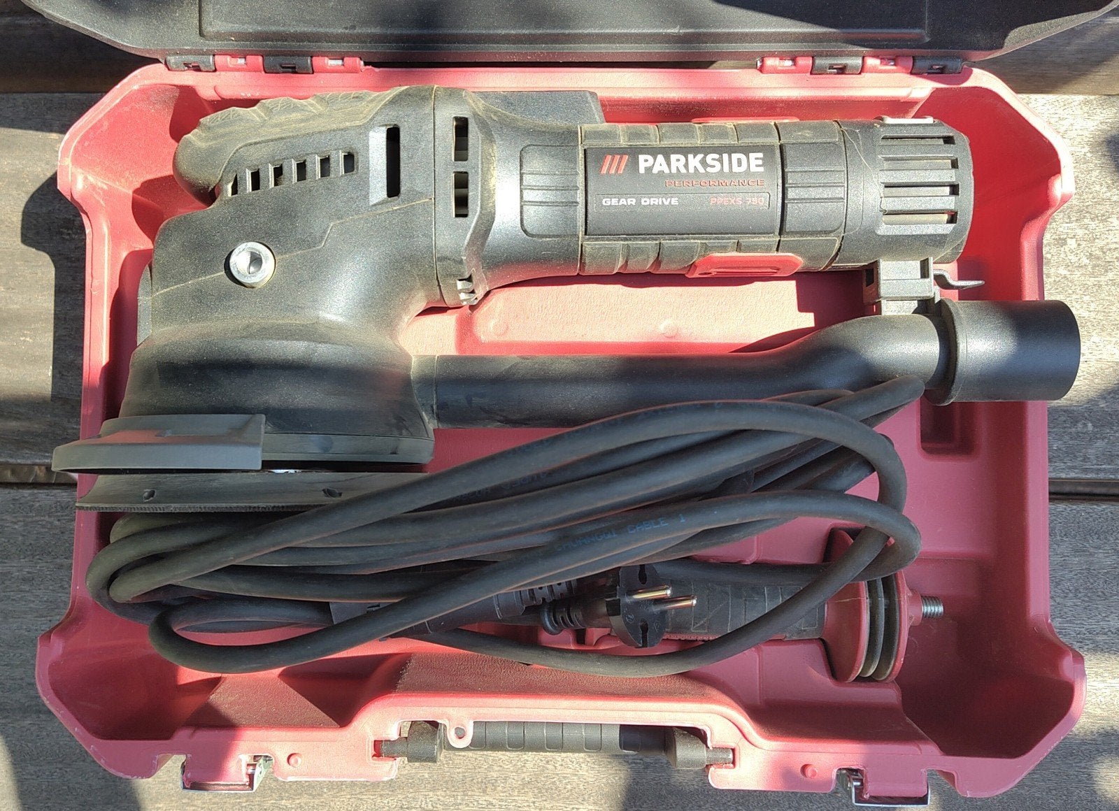 Parkside excentrische schuurmachine PPEXS 750 B2, Ophalen of Verzenden, Zo goed als nieuw, 600 tot 1200 watt, Excentrische schuurmachine