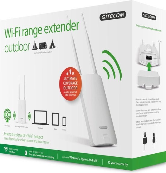 wifi range extender Sitecom outdoor, Ophalen, Zo goed als nieuw, Sitecom