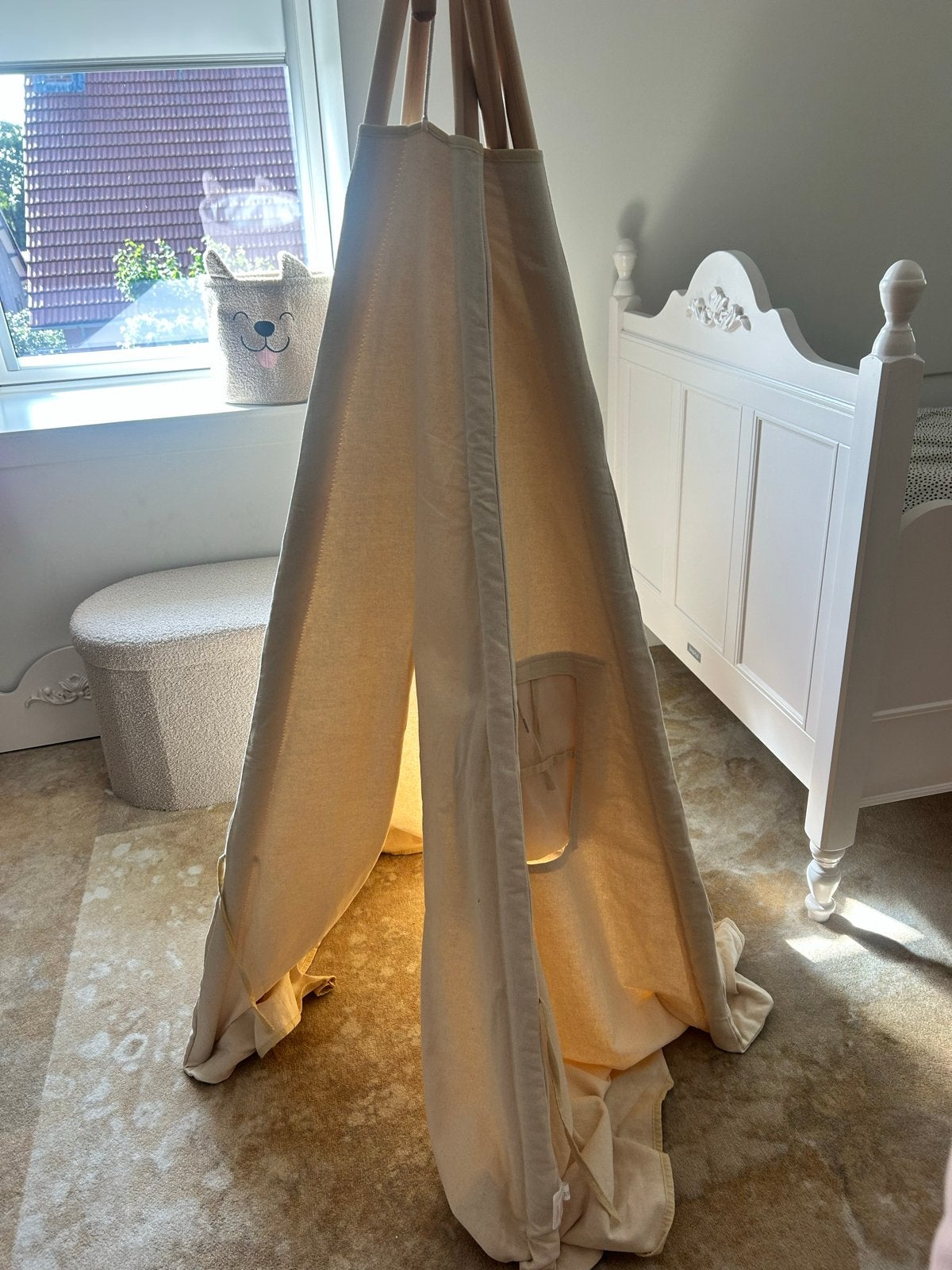 Petite Amélie tipi tent - Zo goed als nieuw (stok defect), Ophalen, Zo goed als nieuw, Hout