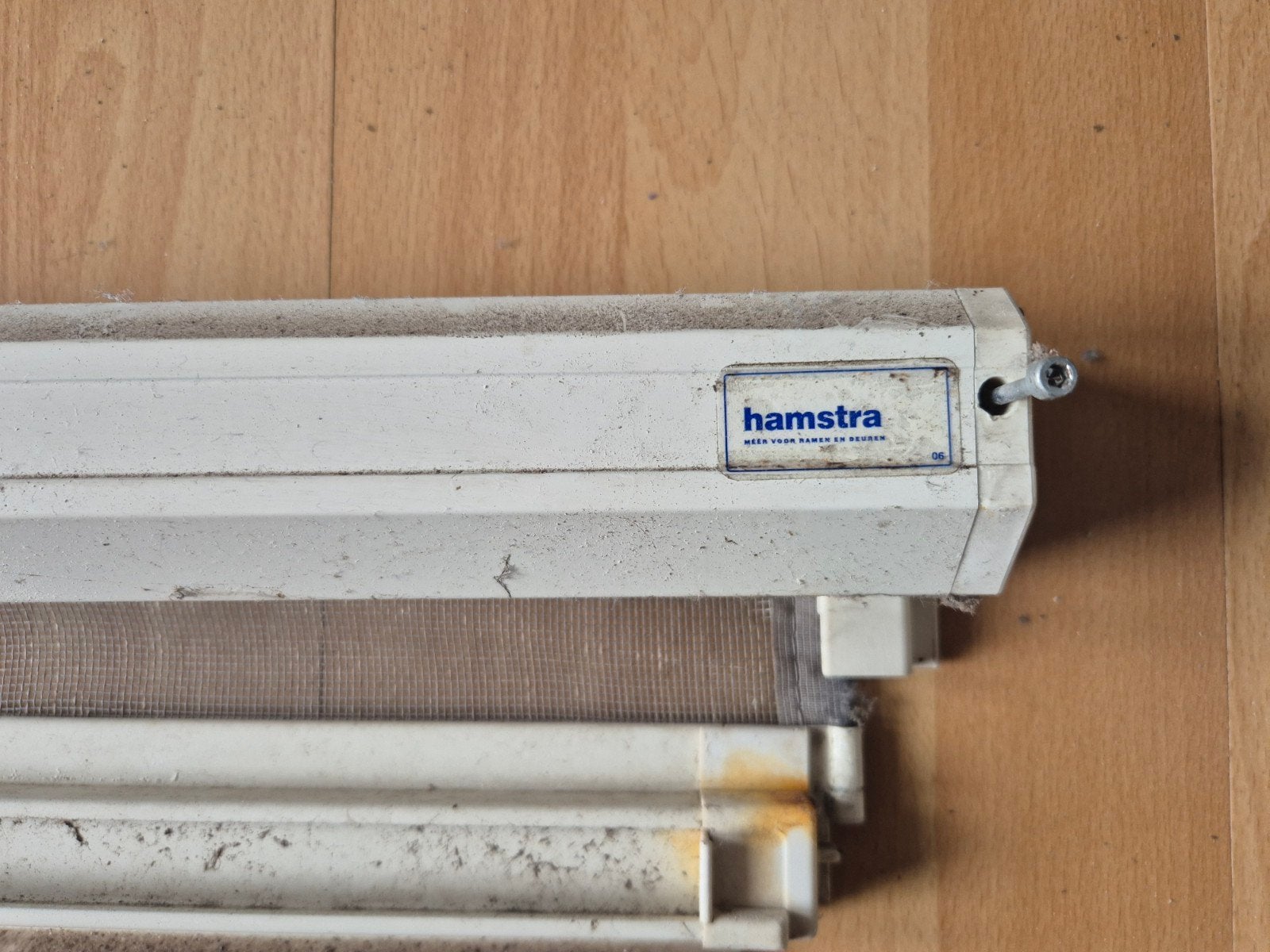 Hamstra roldeur hordeur 95x227cm (gaas moet vervangen), Ophalen, Gebruikt, 80 tot 100 cm, 215 cm of meer