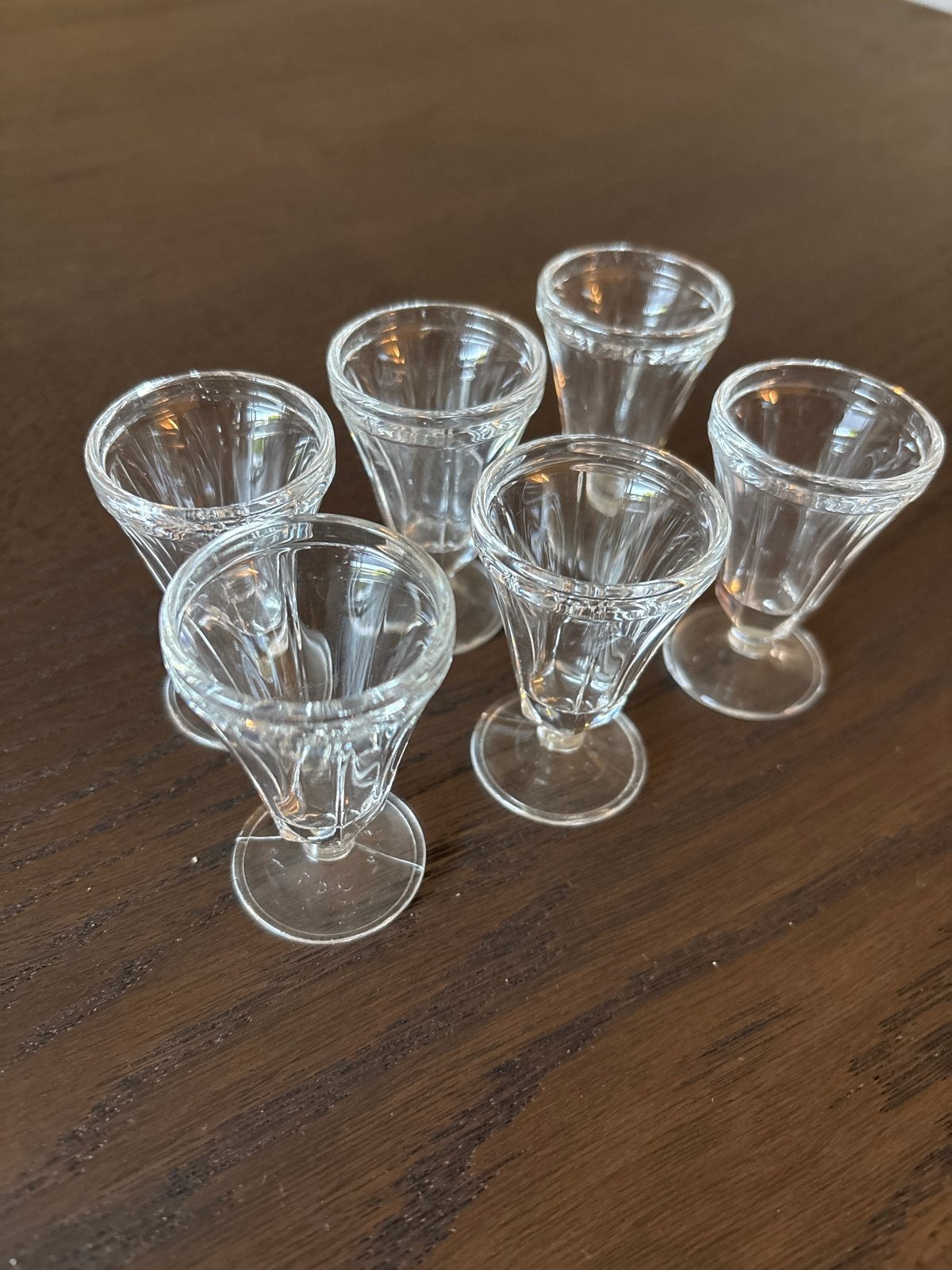 Set van 6 vintage borrel/likeurglaasjes, Huis en Inrichting, Keuken | Servies, Ophalen of Verzenden