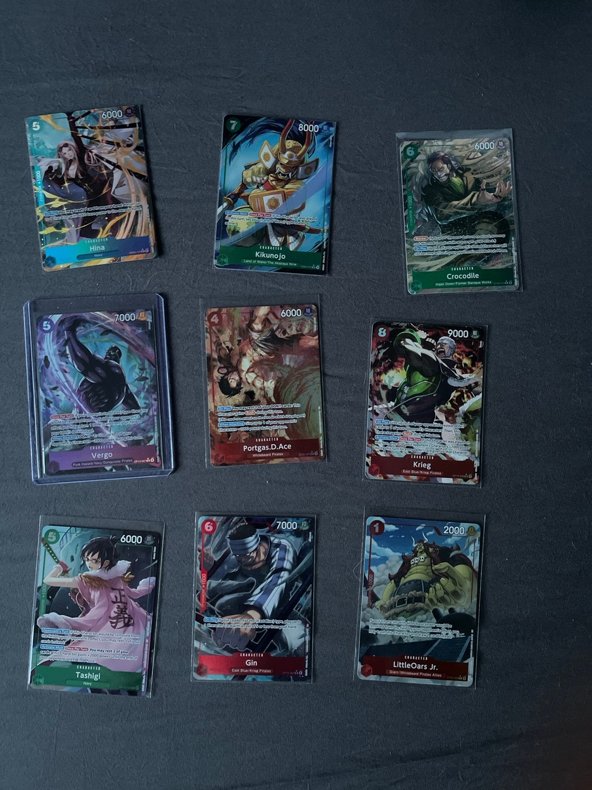 One Piece Kaarten Collectie - 9 Zeldzame Kaarten, Hobby en Vrije tijd, Verzamelkaartspellen | Magic the Gathering, Zo goed als nieuw