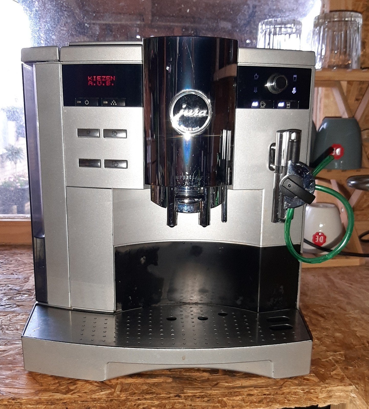 Jura impressa s9 koffiemachine, Witgoed en Apparatuur, Koffiezetapparaten, Ophalen, Espresso apparaat, 10 kopjes of meer, Koffiebonen
