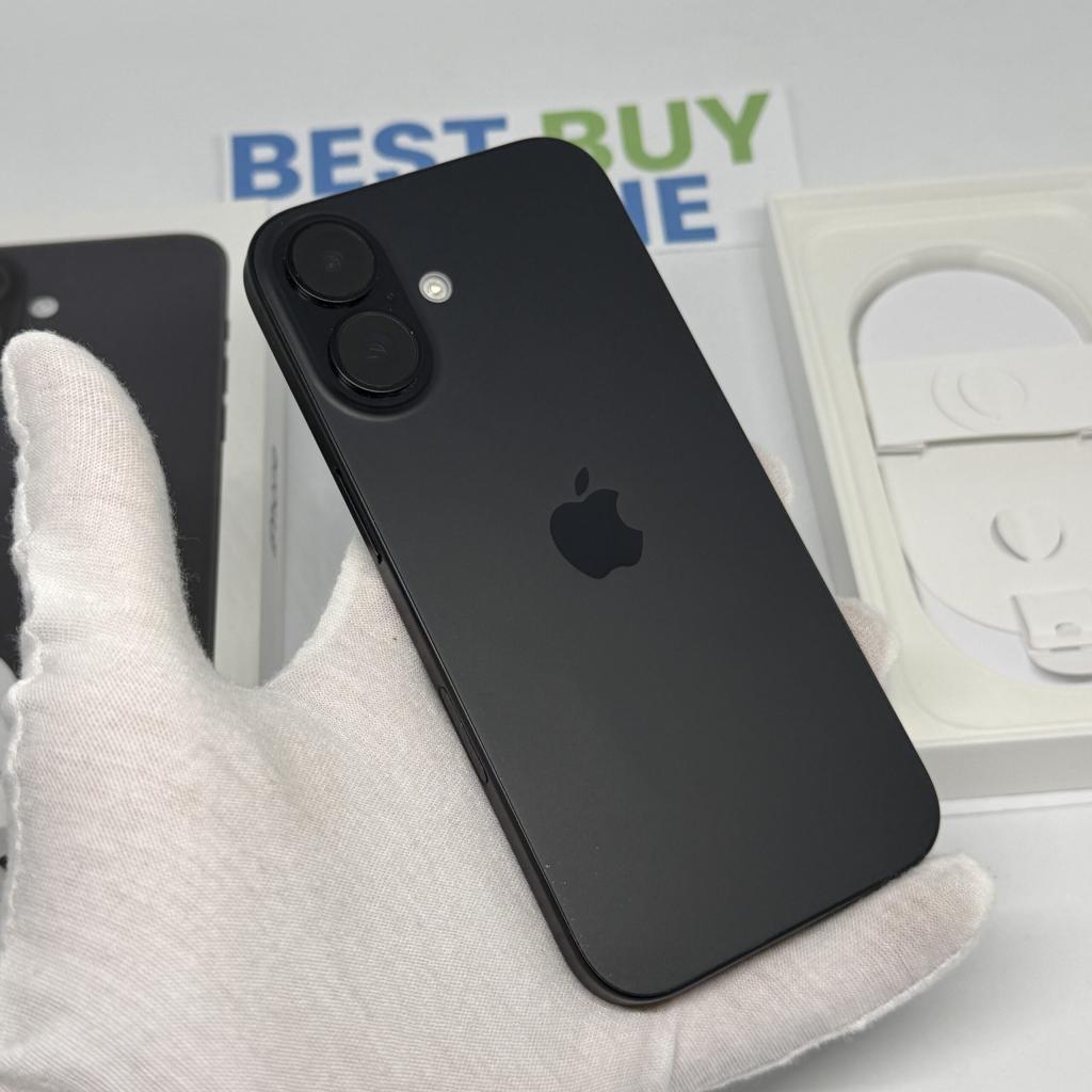 iPhone 16 128GB zwart /89% batt /krasvrij /garantie, 128 GB, 89 %, Apple, Zwart